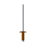 A product image of CHROMAFIX Dome Head Rivets painted in RAL 8004,