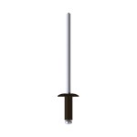 A product image of CHROMAFIX Dome Head Rivets painted in RAL 9005,