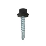 A product photo of CHROMAFIX Self Drilling Hex Head Screws painted in RAL 9005,