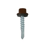 A product photo of CHROMAFIX Self Drilling Hex Head Screws painted in RAL 8017,