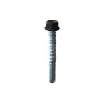 A product photo of CHROMAFIX Self Drilling Tek Screws painted in Jet Black,