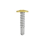 CHROMAFIX Self Drilling Metal Framing Tek Screws 5.5 x 25 Pancake Head painted in RAL 1015,