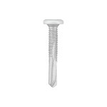 A studio photo of the CHROMAFIX Self Drilling Tek Screw painted in RAL 9010 Pure White