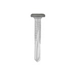 A studio photo of the CHROMAFIX Self Drilling Tek Screw painted in RAL 9007 Grey Aluminium