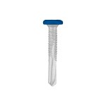 A studio photo of the CHROMAFIX Self Drilling Tek Screw painted in RAL 5010 Gentian Blue