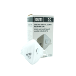 An FFP3-rated disposable respirator with a moulded cup shape and an exhalation valve, providing high-filtration protection against fine dust and particles.