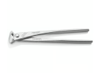 A pair of pliers with hardened steel jaws and insulated handles, for gripping and bending work.