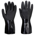 A black workwear garment featuring anti-static properties, suitable for a wide range of outdoor and site work applications.