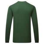 A green work shirt featuring anti-static properties, suitable for a wide range of outdoor and site work applications.