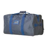 A navy blue workwear garment designed for use on construction sites and in industrial work environments.,