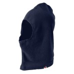 A navy blue workwear garment designed for use on construction sites and in industrial work environments.,