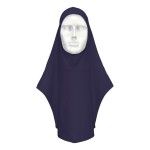 A navy blue workwear garment designed for use on construction sites and in industrial work environments.,