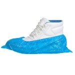 A blue safety trainer with a composite toecap, a cushioned insole, and a lightweight anti-slip sole, suitable for lighter-duty site work.