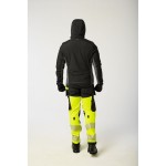 A black padded jacket featuring a warm thermal lining, suitable for a wide range of outdoor and site work applications.