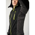 A black padded jacket featuring a warm thermal lining, suitable for a wide range of outdoor and site work applications.