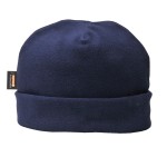 A navy blue workwear garment featuring a warm thermal lining, suitable for a wide range of outdoor and site work applications.