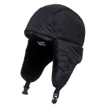 A black workwear garment designed for use on construction sites and in industrial work environments.,