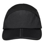 A black workwear garment designed for use on construction sites and in industrial work environments.,