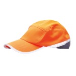 A high-visibility orange workwear garment featuring retroreflective tape panels, suitable for a wide range of outdoor and site work applications.