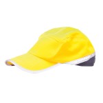 A high-visibility yellow workwear garment featuring retroreflective tape panels, suitable for a wide range of outdoor and site work applications.