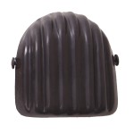 A pair of foam-padded knee pads with adjustable straps, designed to protect the knees during kneeling work.