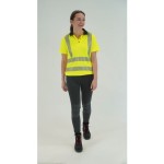 A black workwear garment featuring stretch panels for ease of movement, suitable for a wide range of outdoor and site work applications.