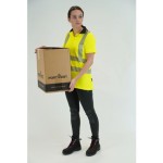 A black workwear garment featuring stretch panels for ease of movement, suitable for a wide range of outdoor and site work applications.
