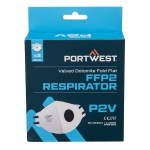 An FFP2-rated disposable dust mask with a moulded face piece and nose wire, offering protection against medium-level dust and particulates.