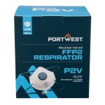 An FFP2-rated disposable dust mask with a moulded face piece and nose wire, offering protection against medium-level dust and particulates.