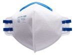 An FFP2-rated disposable dust mask with a moulded face piece and nose wire, offering protection against medium-level dust and particulates.
