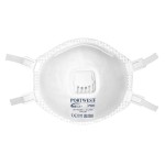 An FFP3-rated disposable respirator with a moulded cup shape and an exhalation valve, providing high-filtration protection against fine dust and particles.