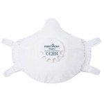 An FFP3-rated disposable respirator with a moulded cup shape and an exhalation valve, providing high-filtration protection against fine dust and particles.