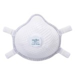 An FFP3-rated disposable respirator with a moulded cup shape and an exhalation valve, providing high-filtration protection against fine dust and particles.
