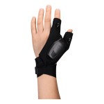 A pair of work gloves with a textured grip palm and adjustable wrist closure, designed for general site use.