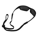 A pair of safety spectacles with clear impact-resistant lenses and adjustable side arms, for eye protection during site work.