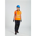 A blue safety helmet with an adjustable suspension harness and ventilation slots, providing impact protection on construction sites.