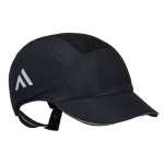 A navy blue bump cap with a lightweight internal protective shell, designed to protect against minor head bumps and scrapes.