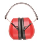 A moulded disposable dust mask with a nose clip and elasticated headbands, designed to filter airborne particulates during dusty work.