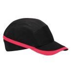 A black bump cap with a lightweight internal protective shell, designed to protect against minor head bumps and scrapes.
