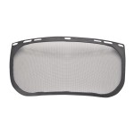 A protective face visor with a clear scratch-resistant polycarbonate shield and adjustable headband, offering full-face protection during grinding or chemical handling.