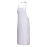 A white workwear garment designed for use on construction sites and in industrial work environments.,