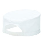 A white workwear garment designed for use on construction sites and in industrial work environments.,