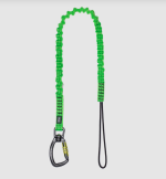 A fall-arrest safety harness or lanyard with energy-absorbing components, for working at height in compliance with safety regulations.