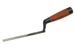 A margin trowel with a rectangular steel blade, designed for spreading adhesive and working in confined spaces.