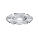 A stainless steel flat washer with a central hole for use with a bolt or screw to distribute clamping load and protect the mating surface.,