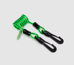 A fall-arrest safety harness or lanyard with energy-absorbing components, for working at height in compliance with safety regulations.