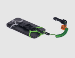 A fall-arrest safety harness or lanyard with energy-absorbing components, for working at height in compliance with safety regulations.