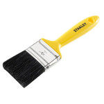 A brush with natural or synthetic bristles and an ergonomic handle, for applying coatings or cleaning surfaces.