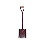 A Faithfull short-handled square-bladed spade with a steel blade and a wooden or fibreglass shaft, for general digging work.