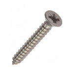 Self Tapping Stainless Steel 2.9mm Screws Countersunk Pozi 100 Pack